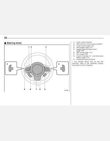 subaru outback 2018 owners manual